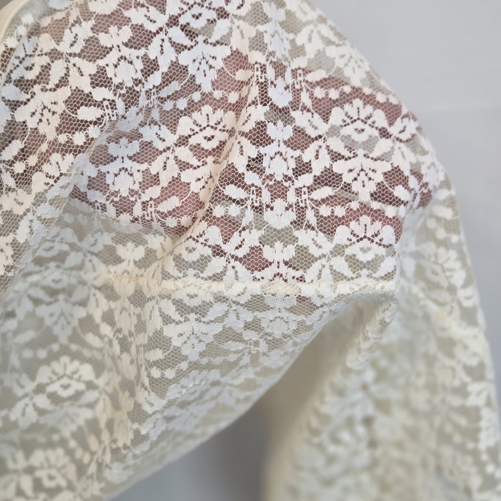Stella McCartney Lace Cape Sleeve Blouse & Long Skirt Set size L, Ivory & black - Picture 5 of 16